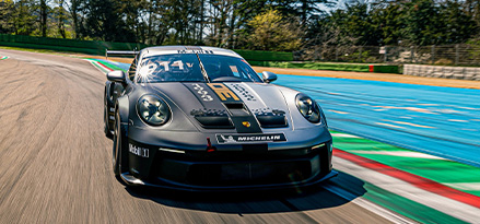 Porsche GT3 Cup-Wagen auf der Strecke