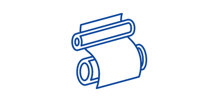 Papiermaschinenanalyse-Symbol 